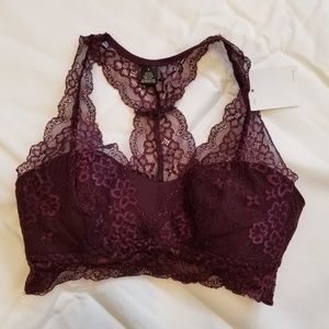 Maroon bralette